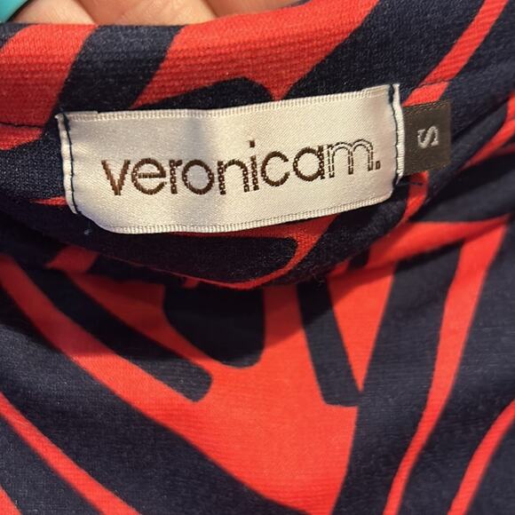 Orange blue Veronica M. Strapless fitted dress pockets - Picture 5 of 7